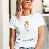 Zonnebloem Motivatie T-shirt