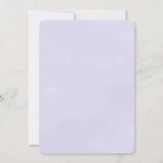 Zonnebloem Mountain Lavendel Paarse bruiloft Kaart (Achterkant)