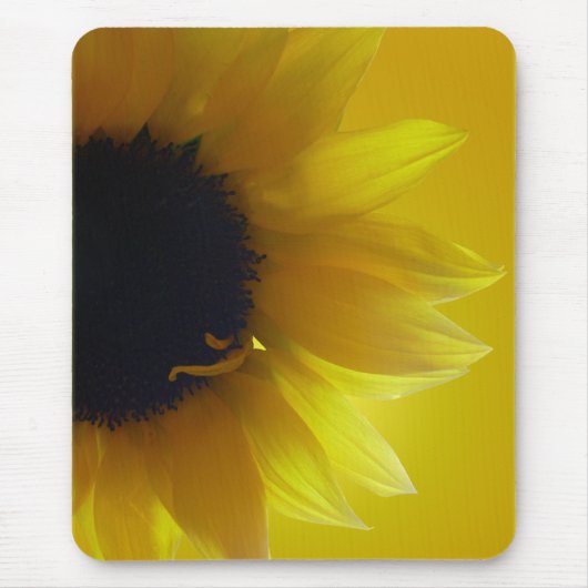 Zonnebloem Mousepad Beauful Yellow Flower Gifts Muismat (Voorkant)