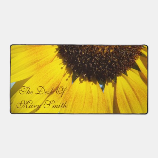 Zonnebloem mousepad *personaliseer* bureaumat (Voorkant)