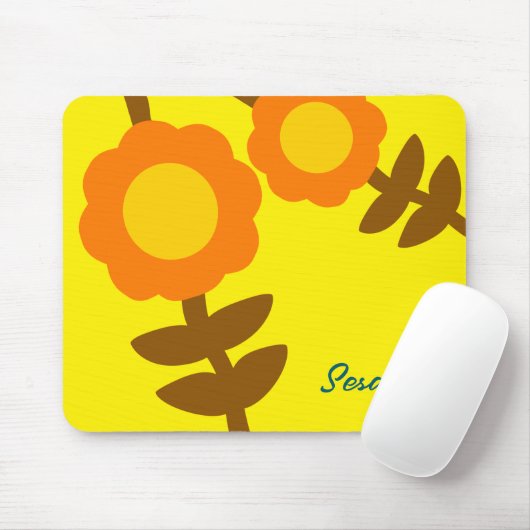 Zonnebloem Muis Pad Muismat (Met muis)