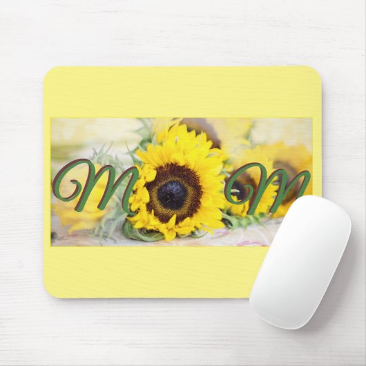 Zonnebloem Muismat (Met muis)