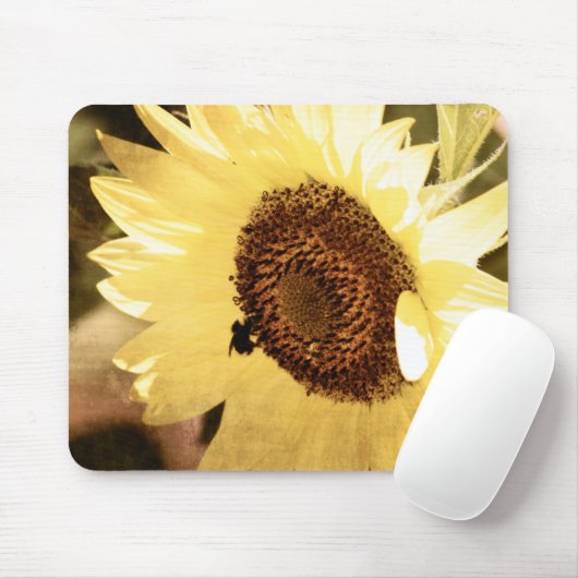  zonnebloem muismat (Met muis)