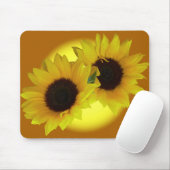 Zonnebloem - Muismat schitterende gele bloemschenk (Met muis)