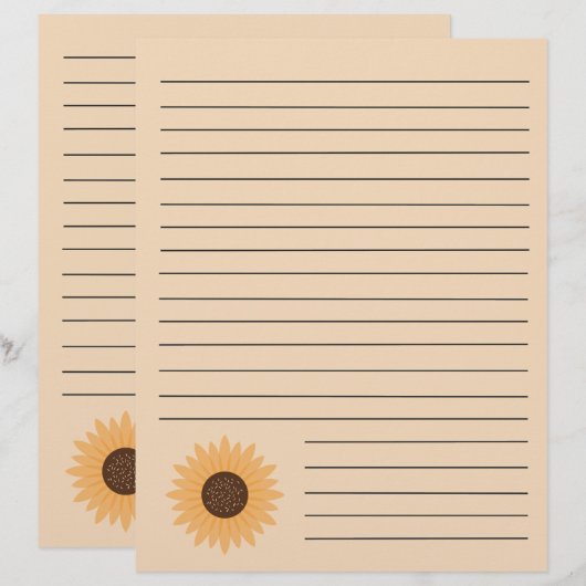 Zonnebloem Multomappen pagina's ontvang (Voorkant / Achterkant)