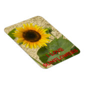 Zonnebloem N Stucco Fridge Magnet Magneet (Rechterzijde)
