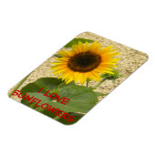 Zonnebloem N Stucco Fridge Magnet Magneet (Linkerzijde)