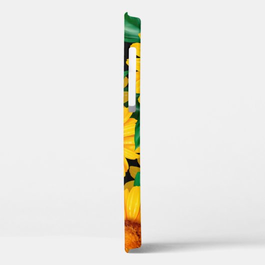 Zonnebloem naadloos patroon. Achtergrond met geel Case-Mate iPhone Case (Achterkant / Links)