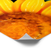 Zonnebloem naadloos patroon. Achtergrond met geel Poster (Hoek)