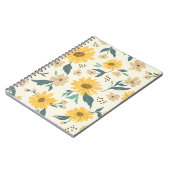 Zonnebloem naadloos patroon. Gele daisy on off Notitieboek (Linkerzijde)