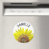  Zonnebloem Naam Gepersonaliseerde Magneet (Insitu (Vaatwasser))