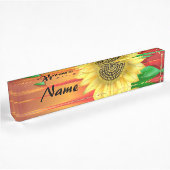 Zonnebloem Naambordje