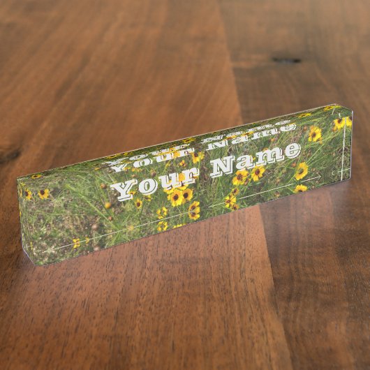 Zonnebloem Naambordje (Zijkant)