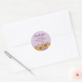 Zonnebloem Naherfst Vrijgezellenfeest Ronde Sticker (Envelop)