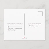 Zonnebloem Navy Blauwe Bourgondiërode Houten Bloem Uitnodiging Briefkaart (Achterkant)