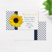 Zonnebloem Navy Blue Polka Dot Drink Ticket Tokens Visitekaartjes (Bureau)