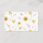 Zonnebloem Neem een receptenverblijf Kaart mee (Achterkant)