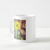 zonnebloem negen in de middag koffiemok (Voorkant links)