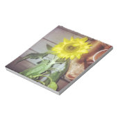 Zonnebloem negen in de middag notitieblok (Linkerzijde)
