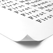 Zonnebloem, negen-tafelzitjes, geel poster (Hoek)