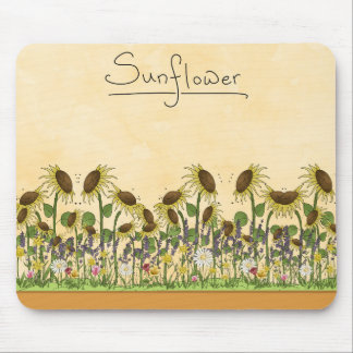 Zonnebloem Neutrale Aarde Tone Garden Yellow Count Muismat