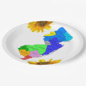 Zonnebloem New Jersey County Papieren Borden Papieren Bordje (Gekanteld)