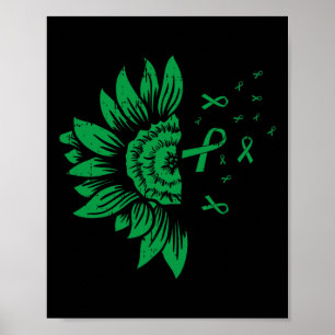 Zonnebloem Nierziekte Mentale Gezondheid Scoliose  Poster