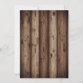 Zonnebloem Niets Fancy Alleen Liefde Uitnodiging (Achterkant)