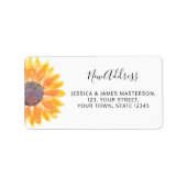 Zonnebloem Nieuw Adres van het Huis Etiket (Voorkant)