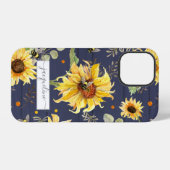 Zonnebloem Noodbloedig bijentriekscript iPhone Hoesje (Achterkant horizontaal)