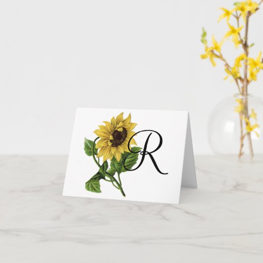 Zonnebloem Notecard Kaart (Gele Bloem)