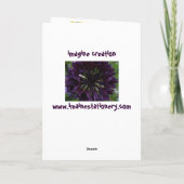 zonnebloem notecard kaart (Achterkant)