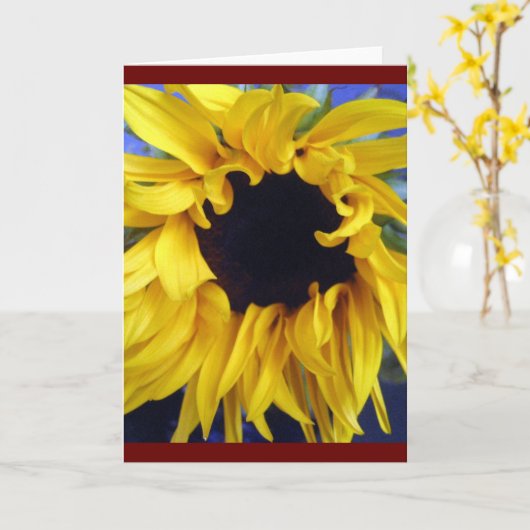 zonnebloem notecard kaart (Gele Bloem)