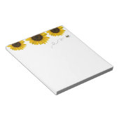 Zonnebloem Notitieblok (Schuin)