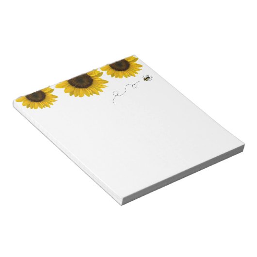 Zonnebloem Notitieblok (Schuin)