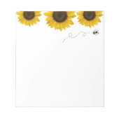 Zonnebloem Notitieblok (Voorkant)