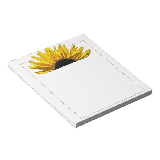 Zonnebloem Notitieblok (Schuin)