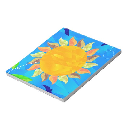 Zonnebloem Notitieblok (Linkerzijde)