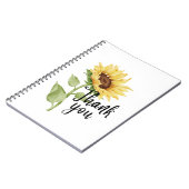 Zonnebloem Notitieboek (Linkerzijde)