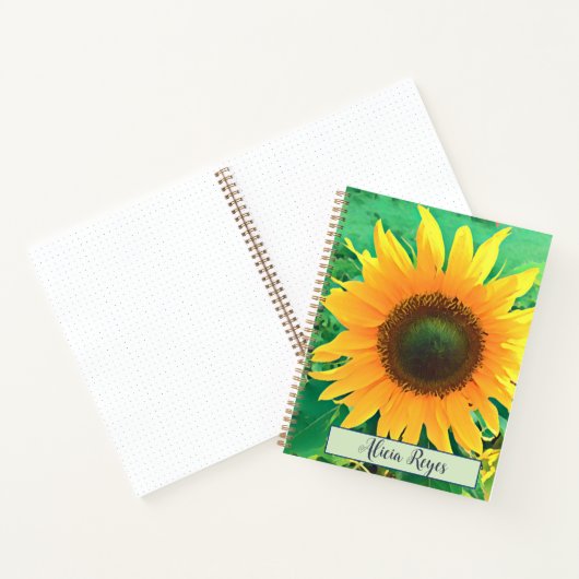 Zonnebloem notitieboek (Binnen)