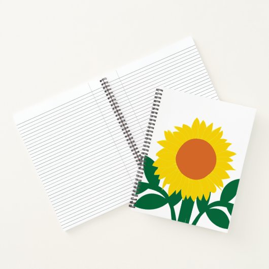 Zonnebloem Notitieboek (Binnen)