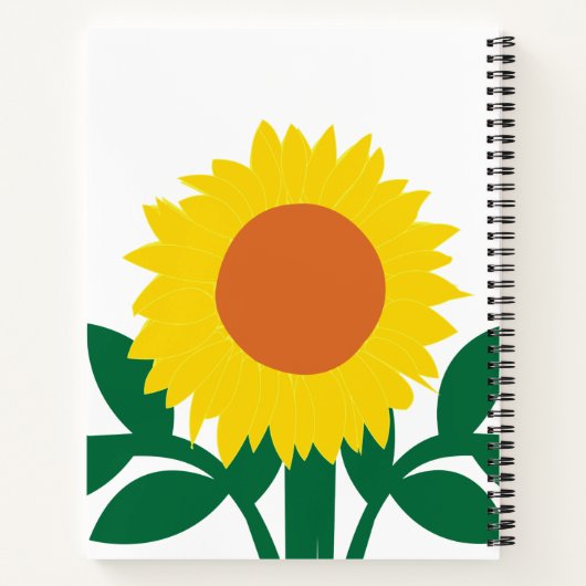 Zonnebloem Notitieboek (Achterkant)