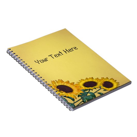 Zonnebloem Notitieboek (Rechterzijde)