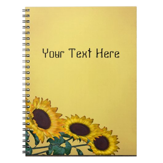 Zonnebloem Notitieboek (Voorkant)