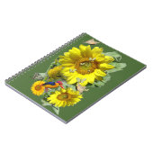 zonnebloem notitieboek (Linkerzijde)