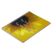 Zonnebloem Notitieboek Aangepast bladerdagblad Not (Linkerzijde)