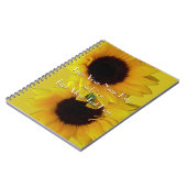 Zonnebloem Notitieboek Aangepast bladerdagblad Not (Linkerzijde)