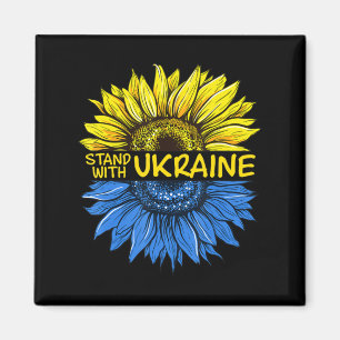 Zonnebloem Oekraïens Ik sta voor Oekraïne Love Ukr Magneet