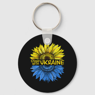 Zonnebloem Oekraïens Ik sta voor Oekraïne Love Ukr Sleutelhanger