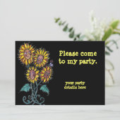 Zonnebloem Oekraïense volkskunst. Kaart (Staand voorkant)